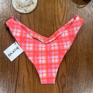 Skatie Vibrant Plaid Bikini Bottom Parker
